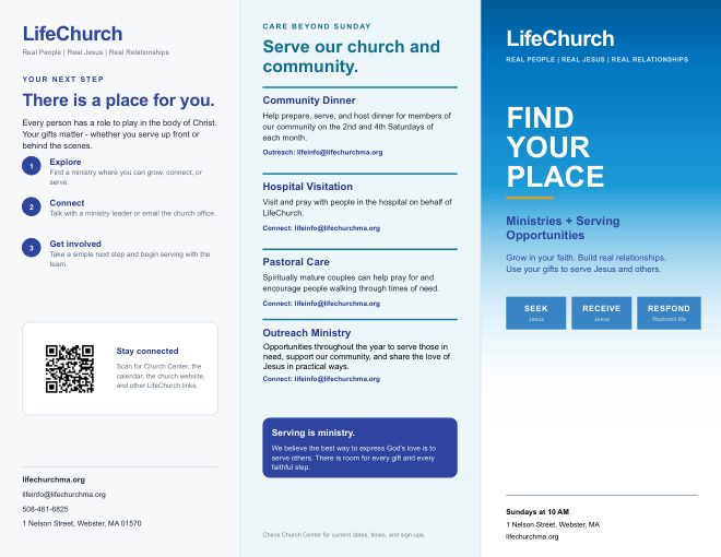 Ministries Brochure cover